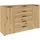 Rauch Kommode 160 x 100 x 42 cm Eiche Artisan / Graphit