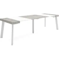 SKRAUT HOME Ausziehbarertisch, 262x90x73cm, Für 12 Gäste, Hölzerne Beine,