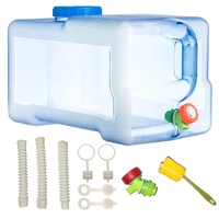 Sparkstarses Wasserbehälter mit Hahn, 22L Kunststoff Wasserkanister, BPA-frei Camping Wasserkanister, Wasserbehälter für Küche, RV, Van, Camping, Schule, Krankenhaus, Outdoor, Garten