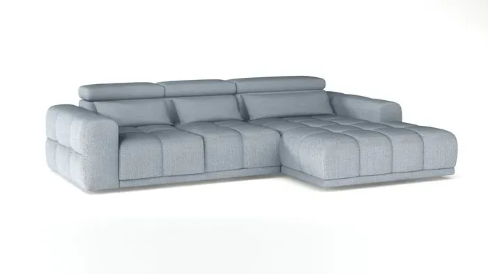 Ecksofa Panama Stoff Ice Blue