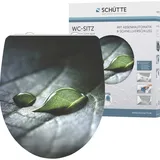 Schütte WC-Sitz Rain Drop Duroplast mit Absenkautomatik & Schnellverschluss