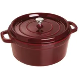 Staub Cocotte 28 cm rund grenadine-rot