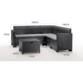 Dmora Eris Loungeset schwarz