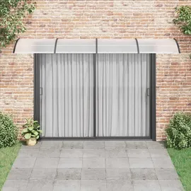 vidaXL Türvordach 400 x 100 cm schwarz 15600
