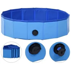 VidaXL Hunde-Pool blau 80 cm, 20 cm