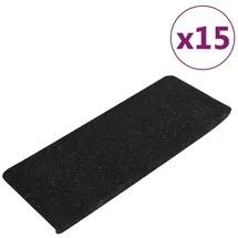 vidaXL Stufenmatten Selbstklebend 15 Stk. 65x24,5x3,5 cm Anthrazit
