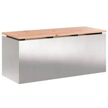vidaXL Gartenbank 100 x 40 x 43 cm Silber