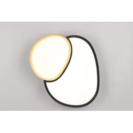 Trio Rise 1 21W rund schwarz-gold