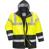 PORTWEST Warnschutz Winterjacke Kontrast Traffic, - 3XL