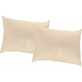 Wirth Dekokissen SUNBONE, Kissenhülle ohne Füllung, 2 Stück beige 40 cm x 40 cm