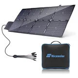 Nicesolar Solarpanel Faltbar 200W für Tragbares Powerstation Solargenerator, Kompakt und IP67 mit USB-A&C Pd65w Solarmodul Solarladegerät für Handy Tablet Outdoor Reisen Camping Notfälle