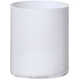 creativ home Tischvase Blumenvase aus Glas (1 St), zylindrische Form, Höhe 15 cm weiß