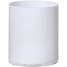 creativ home Tischvase Blumenvase aus Glas (1 St), zylindrische Form, Höhe 15 cm weiß