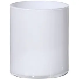 creativ home Tischvase Blumenvase aus Glas (1 St), zylindrische Form, Höhe 15 cm weiß