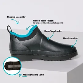 Gardena Gummistiefel Schwarz 43
