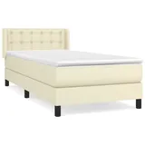 vidaXL Boxspringbett 100 x 200 cm Creme