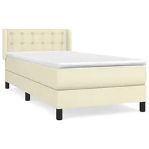 vidaXL Boxspringbett 100 x 200 cm Creme