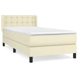 vidaXL Boxspringbett 100 x 200 cm Creme