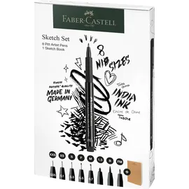 Faber-Castell Pitt Artist Pen Handlettering-Set schwarz, 1 Set