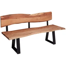 Wohnling Sitzbank GAYA Braun 180 x 60 cm