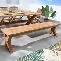 Riess-Ambiente Gartenbank EMPIRE TEAK - 180cm Sitzbank Teakholz wetterfest