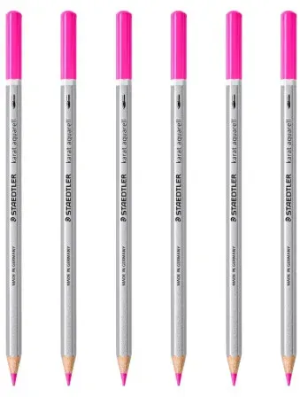 STAEDTLER Karat Aquarell Stift 125-20 Magenta Karton mit 6 Stiften