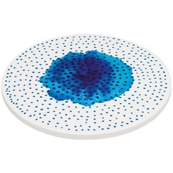 ZASSENHAUS Topfuntersetzer Untersetzer aus Keramik 20cm Scandic Dots, Stück, 1-tlg., Topfuntersetzer rund mit Muster blau|weiß