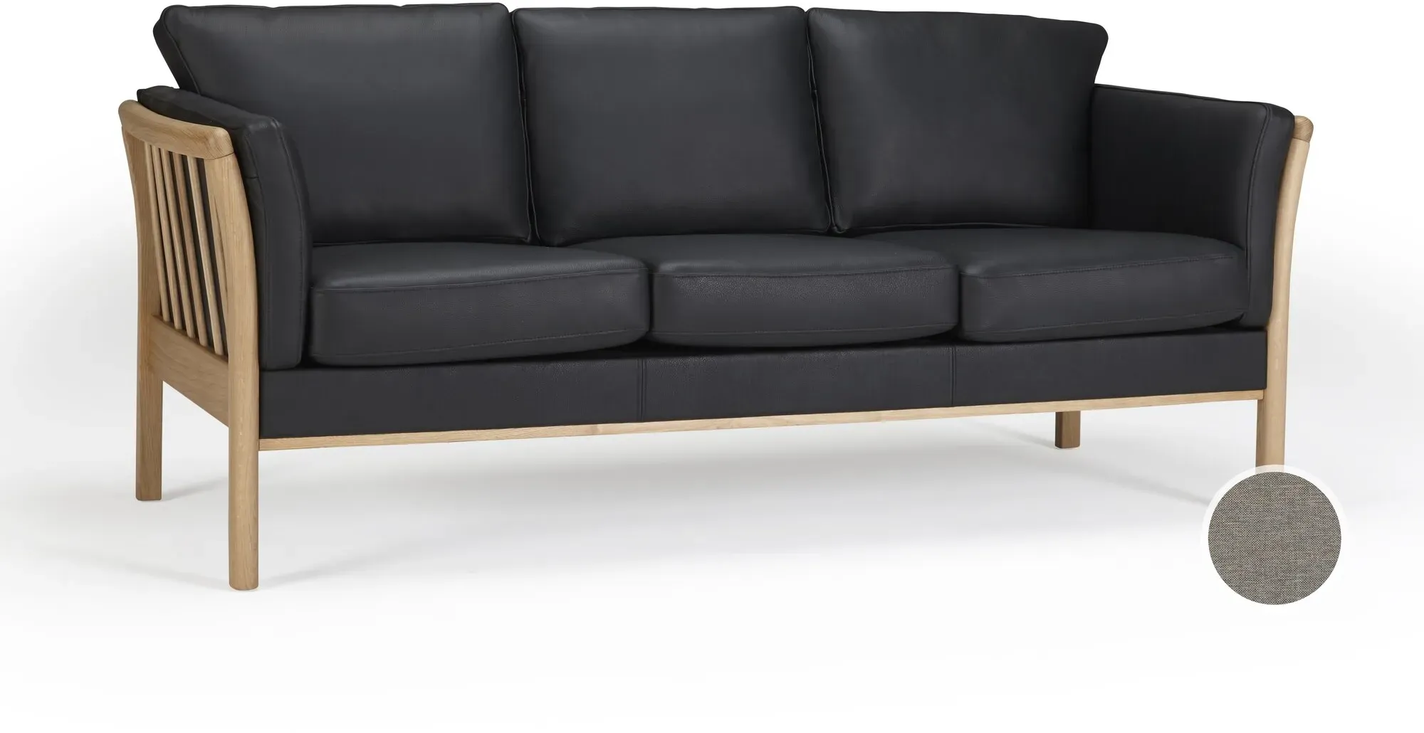 Kragelund »Aya« Couch 142x82x80 cm / 2 Sitzer / Stoff 244 Sand