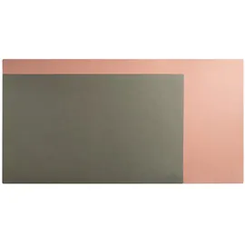 Exacompta Schreibunterlage Home Office aus zweifarbigem Kunstleder (Polyurethan), Grau,