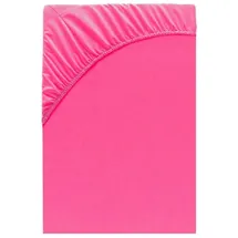 Class Home Collection Spannbettlaken Jersey 90 x 200 - 100 x 200 cm rosa