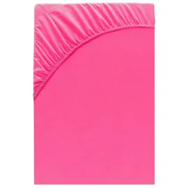 Class Home Collection Spannbettlaken Jersey 90 x 200 - 100 x 200 cm rosa