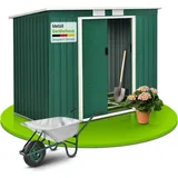 Juskys Geräteschuppen M 2,13 x 1,3 m dunkelgrün
