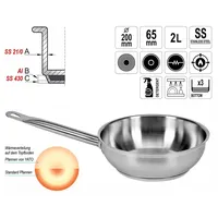 TRIZERATOP Edelstahl Kochtopf 20 cm rund