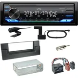 JVC KD-X482DBT Bluetooth DAB USB Einbauset für BMW 5er E39 bis 09/2000