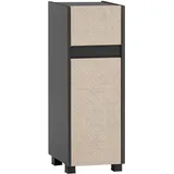 Tchibo Unterschrank Sander anthrazit Eiche Nachbildung B/H/T: ca. 30,2x84,8x33 cm - anthrazit, Eiche