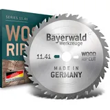 Bayerwald Werkzeuge Bayerwald - HM Kreissägeblatt - Ø 400 x 3,5 mm x 30 mm | Langschnitt Flachzahn (28 Zähne) | präzise Zuschnitte, Quer-/Längsschnitte in Holz & Edelhölzer | mit Kombinebenlöchern