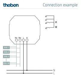 Theben UP 1-fach DALI-Aktor DU 1 DALI KNX