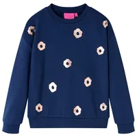vidaXL Sweatshirt Marineblau 128