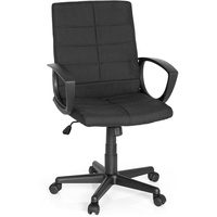 MyBuero 725302 Bürostuhl STARTEC CL300 Stoff Schwarz ergonomischer Schreibtischstuhl, Büro-Drehstuhl zum Arbeiten und Relaxen im Home-Office