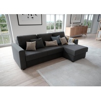 Atlantic Home Collection Ecksofa »Dublin L-Form«, Bettfunktion und Bettkasten,