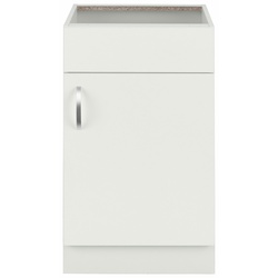 Spülenschrank WIHO KÜCHEN „Flexi“ Schränke Gr. B/H/T: 50 cm x 82 cm x 57 cm, front und korpus: weiß Spülenschränke Breite 50 cm