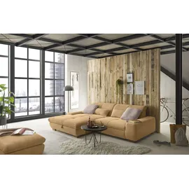 Set One by Musterring Ecksofa "SO 1200 inkl. Sitztiefen- & Rückenverstellung für hohen Sitzkomfort", gelb (honey gelb gct 95), B:276cm H:89cm T:198cm, 100% Polyester, SET ONE BY MUSTERRING, Sofas, Ecksofa, wahlweise mit Bettfunktion und Stauraum, L-Form, auch in Cord Bezug