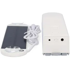 Nedis Vorhang Roboter Kabelanlage Flächenvorhänge Raffrollos Rollos Solar Powered 2000 mAh Bluetooth® Weiss