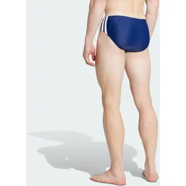 adidas Men's 3 Stripes Swim Trunks, Dark Blue/White, 28