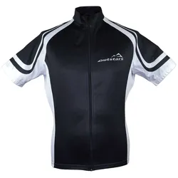 T-Shirt OUTSTARS "Fahrradtrikot RO 7100" Shirts Gr. M, schwarz (schwarz, weiß) Fahrradbekleidung kurzärmelig