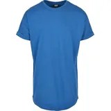 URBAN CLASSICS Turnup lässiges T-Shirt für Männer in langem Schnitt sporty blue