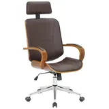 Bürostuhl Dayton walnuss/braun