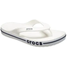 Crocs Bayaband Flip Flop,White/Navy,38/39 EU