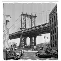 ABAKUHAUS Duschvorhang Brooklyn, New York 175 x 240 cm