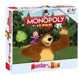 Winning Moves Monopoly Junior Masha und der Bär Brettspiel Gesellschaftsspiel Spiel